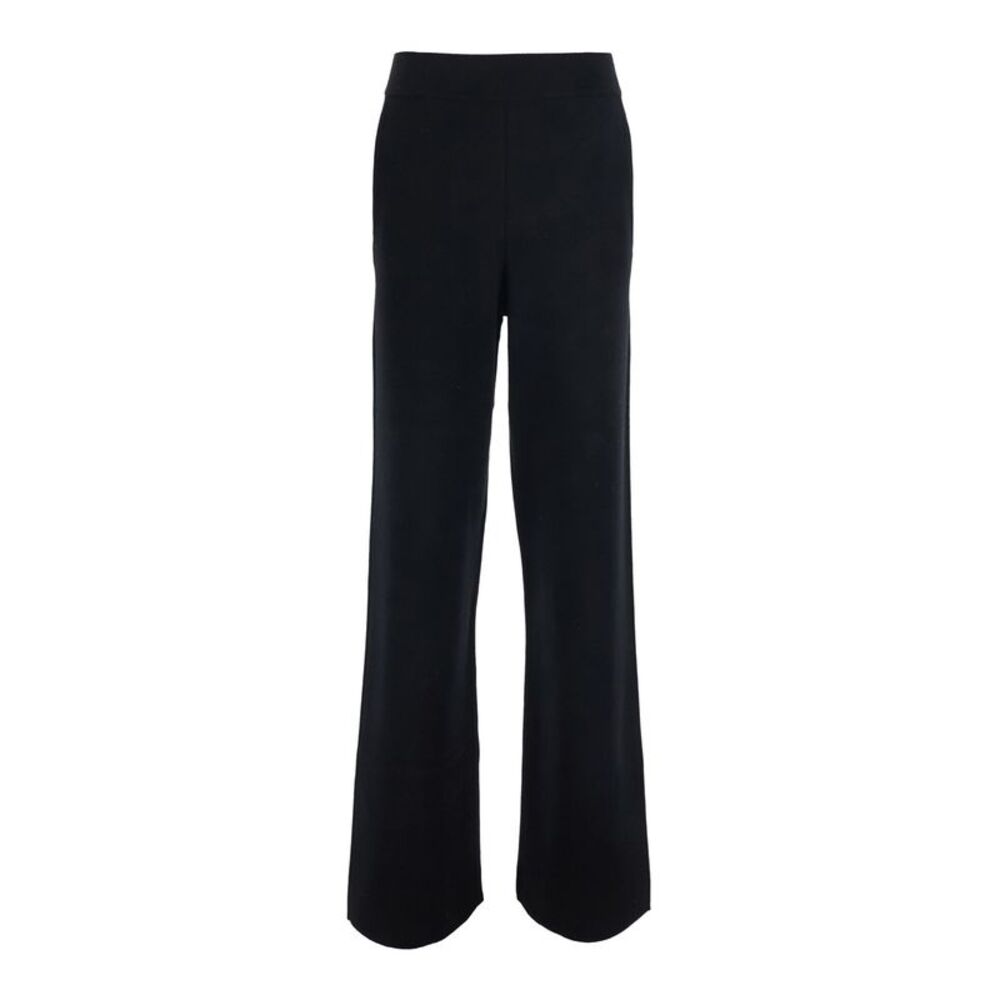 Max Mara Women 'Baldo' Black Pants With Side Pockets In Blend Wool Women